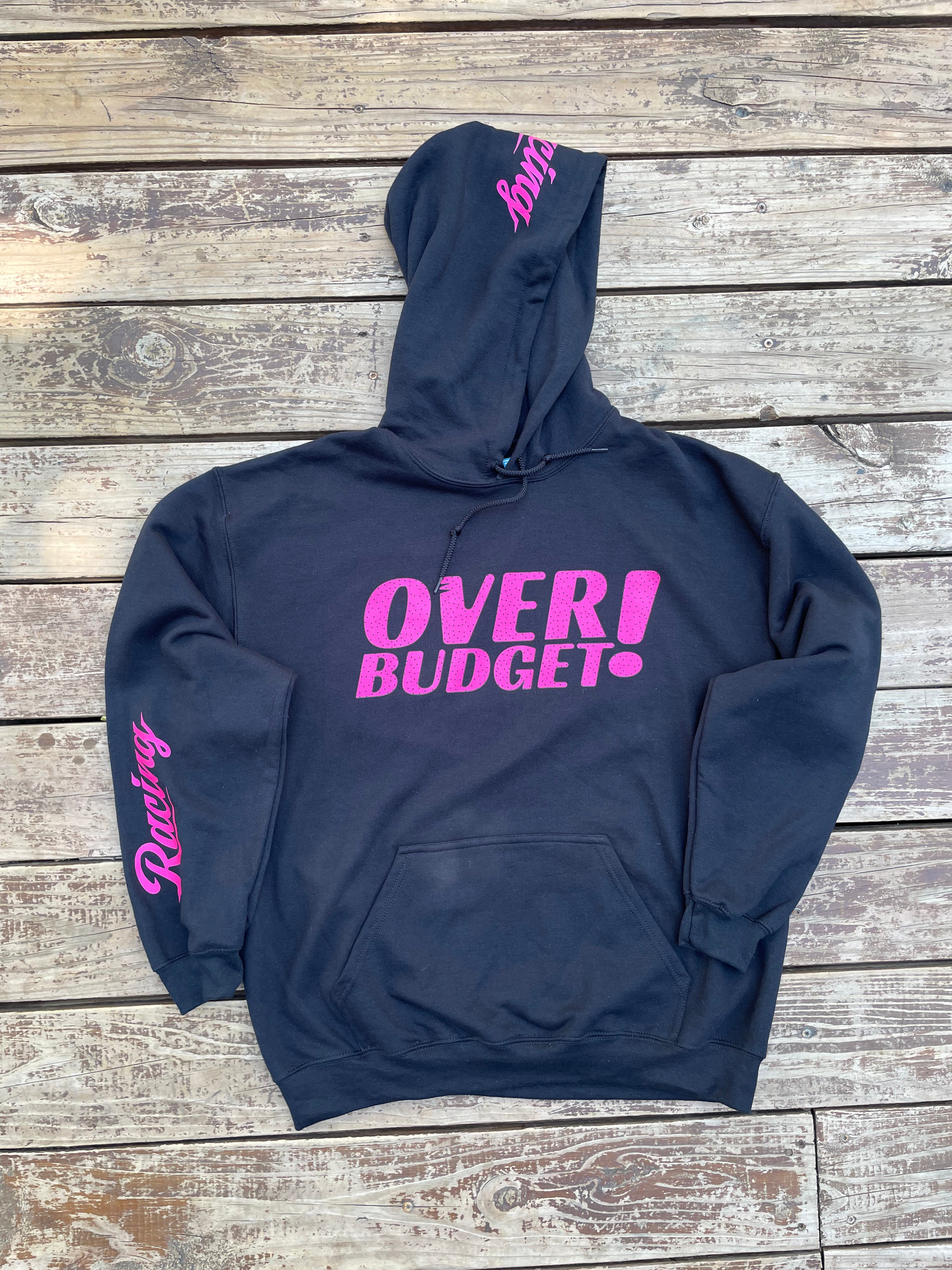 OVERBUDGET CARRERA BLACK  PINK HOODIE