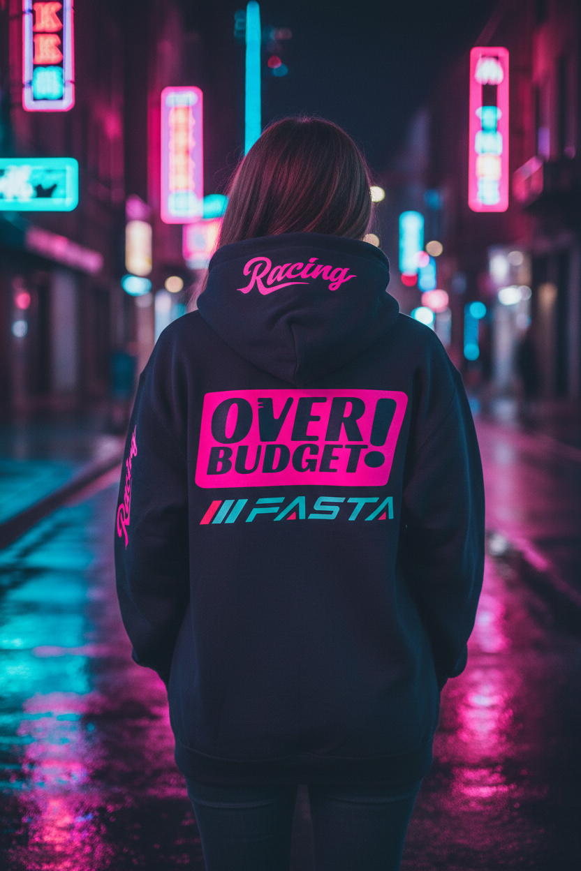OVERBUDGET CARRERA BLACK PINK HOODIE